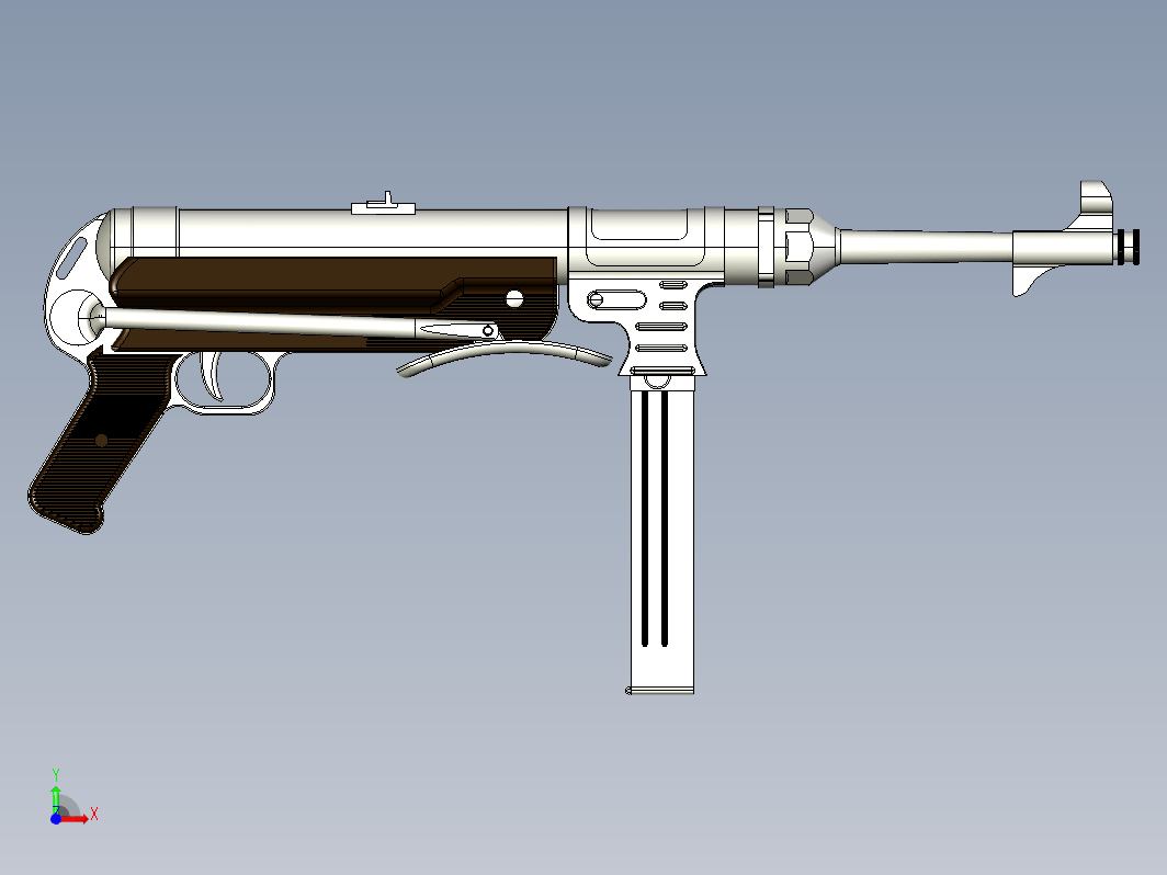 MP40冲锋枪3D模型