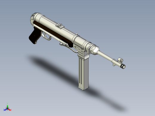 MP40冲锋枪3D模型缩略图