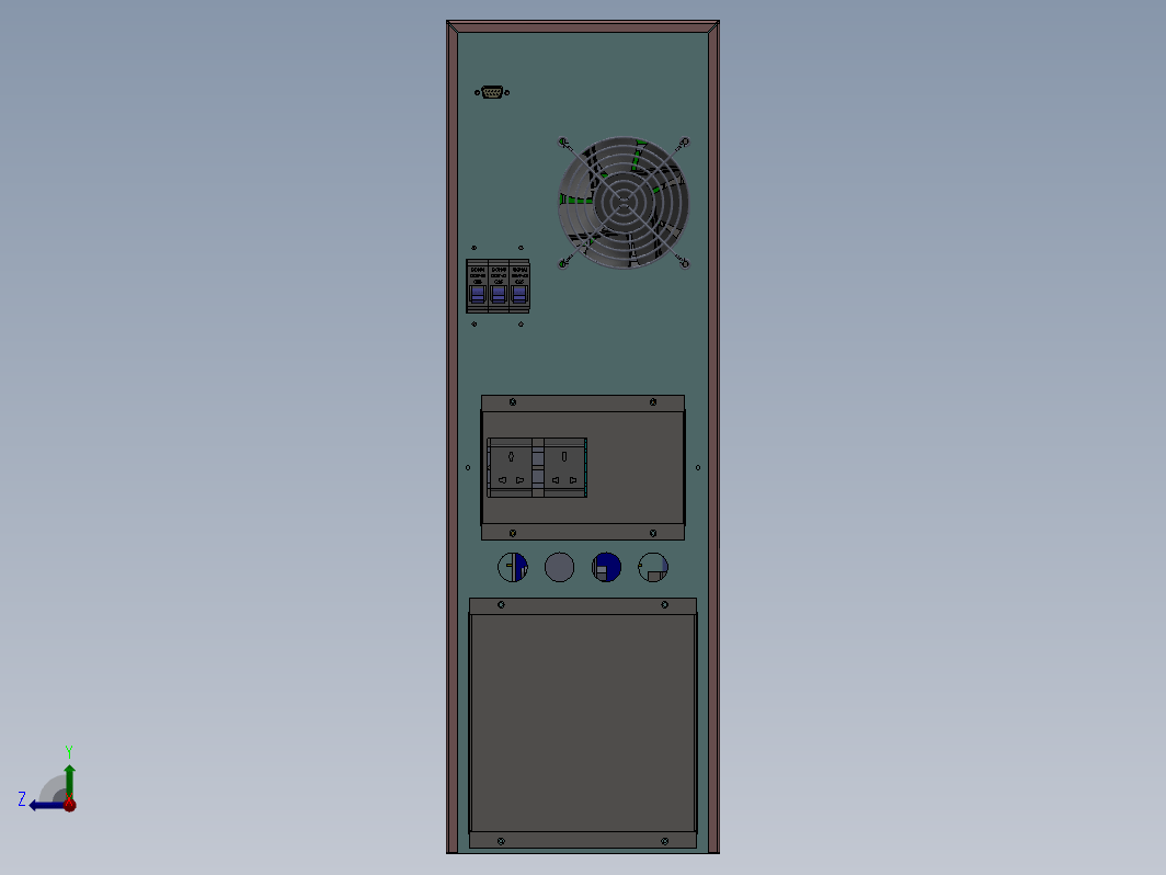 1K2K UPS电源三维SW2021带参