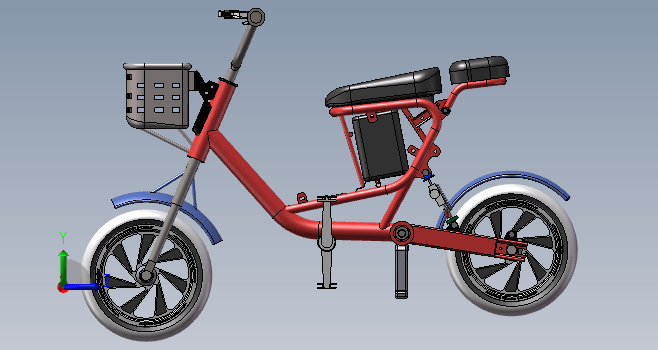 自行车 电动车三维模型