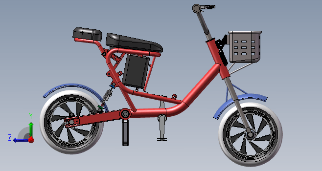 自行车 电动车三维模型