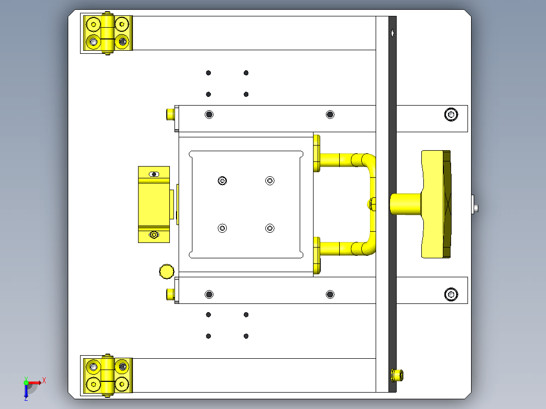 简易手动特性检查机构