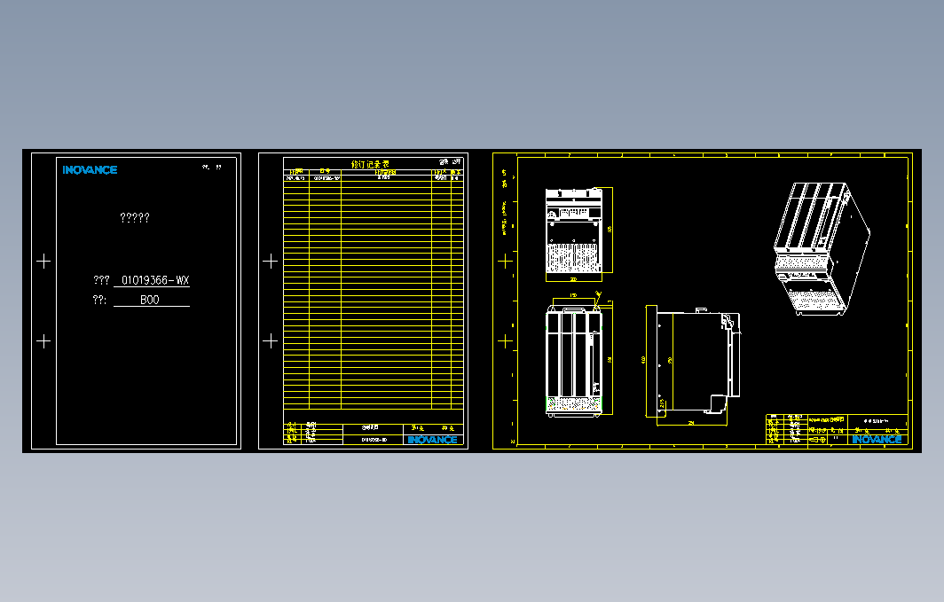 高性能多机传动驱动器_B00(MY-20M4T110ZG020+整机外形图)