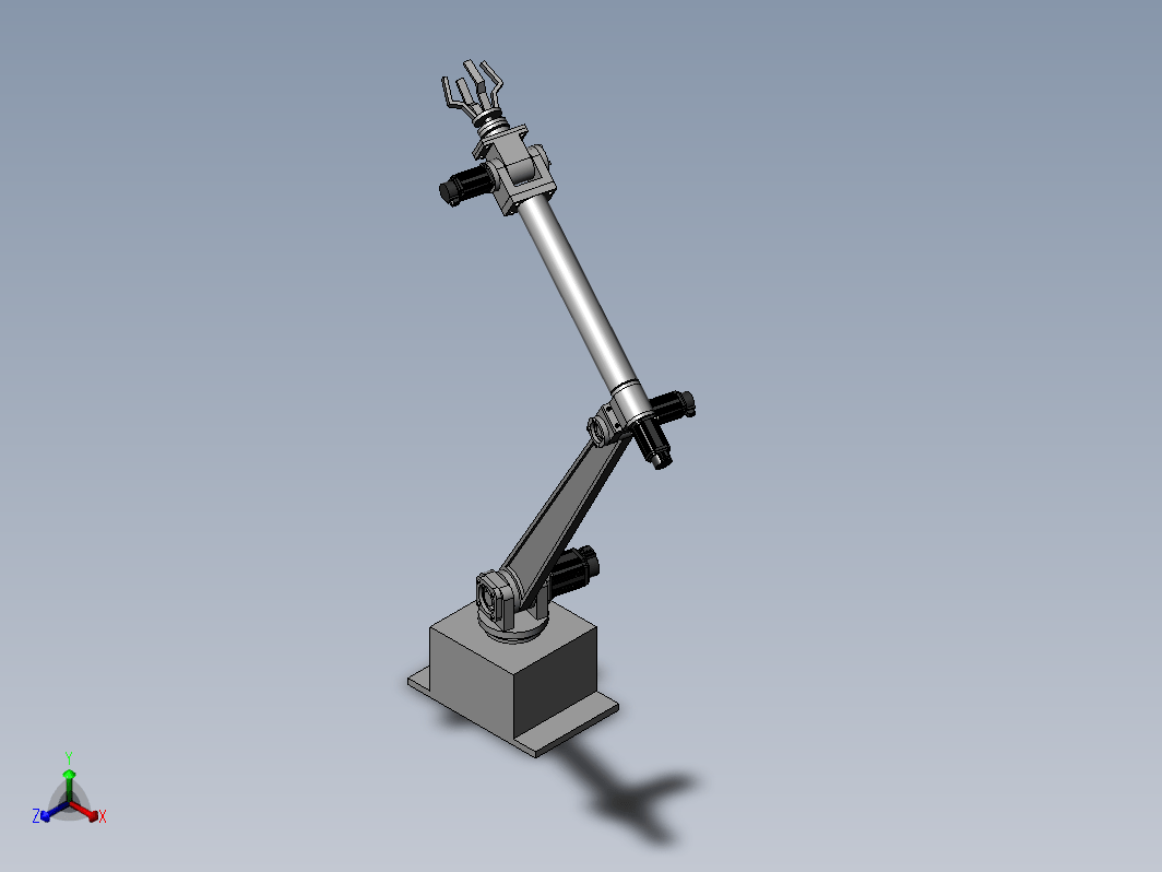 机械臂设计三维SW2020带参