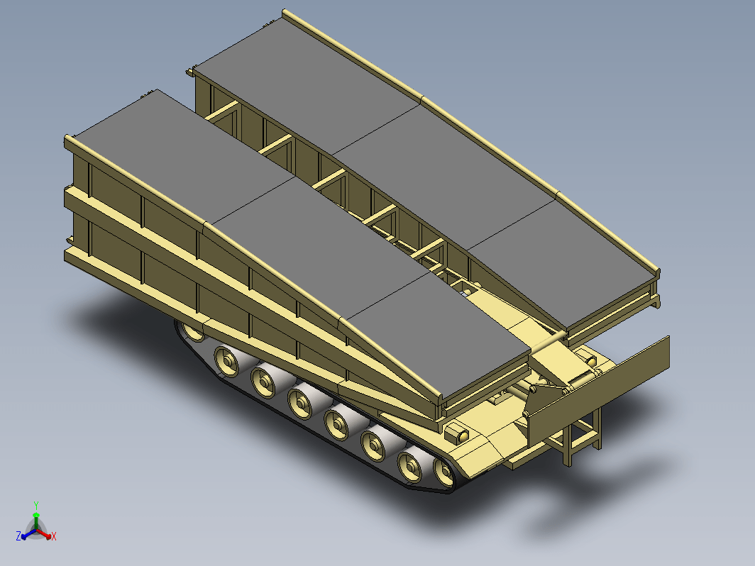 简易M60 AVLB架桥车