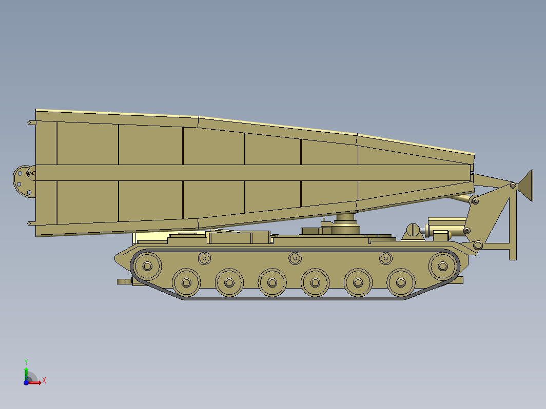 简易M60 AVLB架桥车