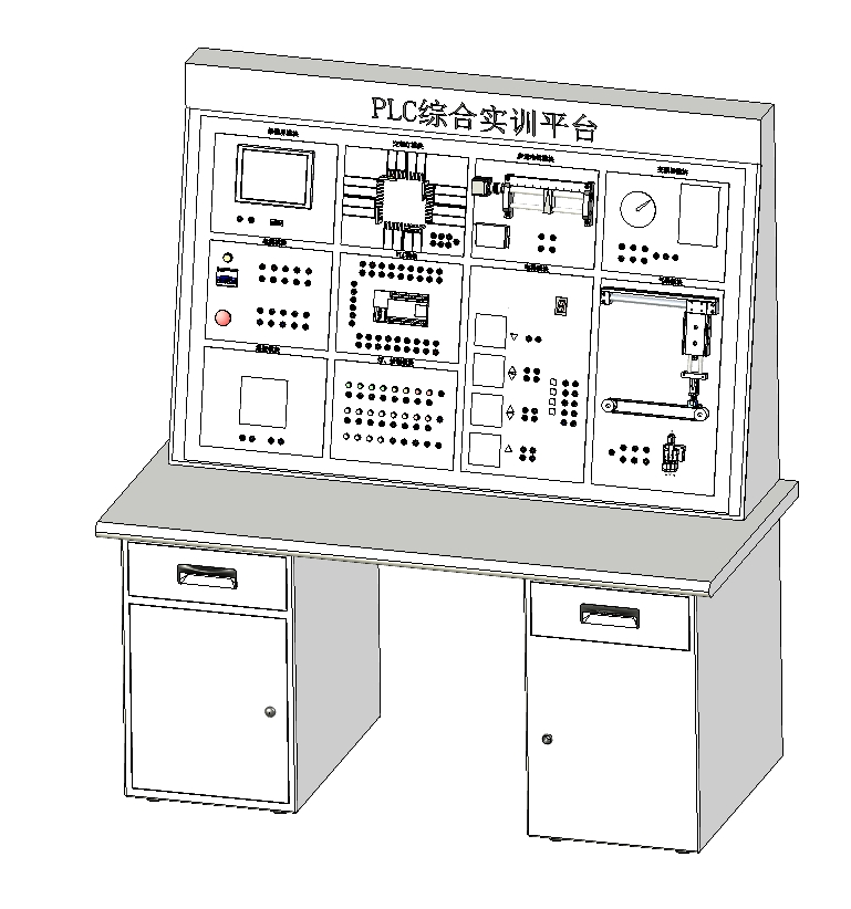 PLC综合实训台教学设备机电一体化