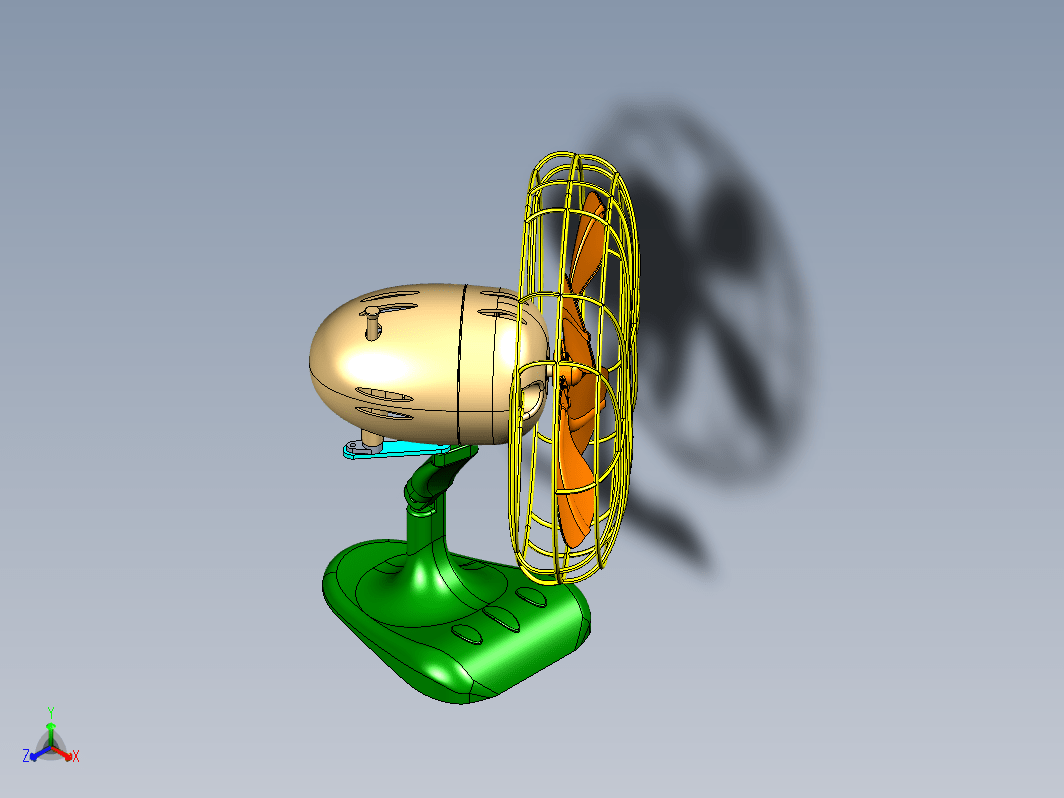 真实电风扇的运动