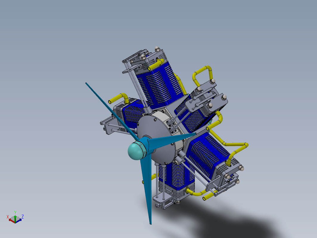 motor-radial径向星型发动机