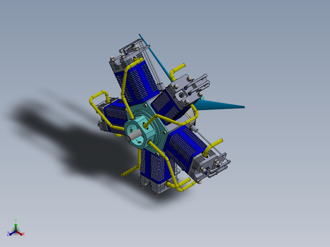 motor-radial径向星型发动机