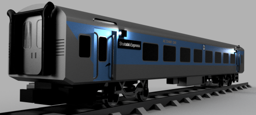 LHB COACH一节火车厢模型缩略图