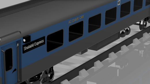LHB COACH一节火车厢模型缩略图