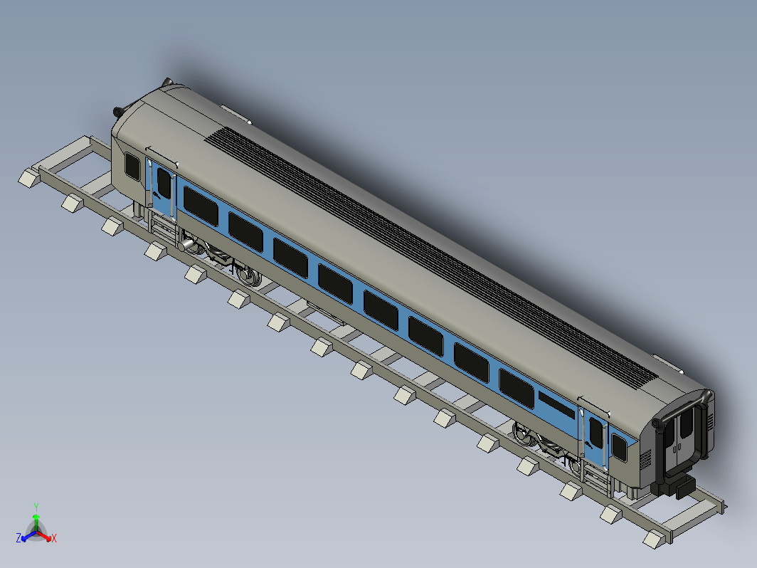 LHB COACH一节火车厢模型