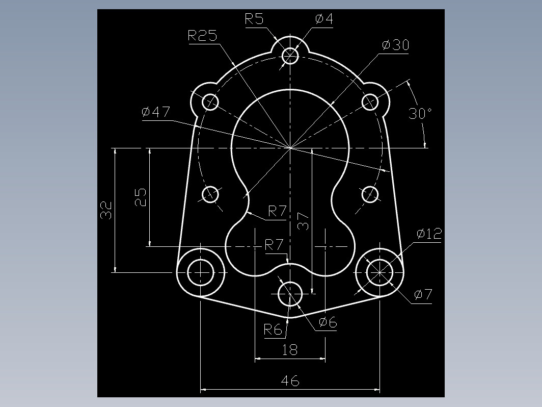 CAD机械零件图-机械制图22