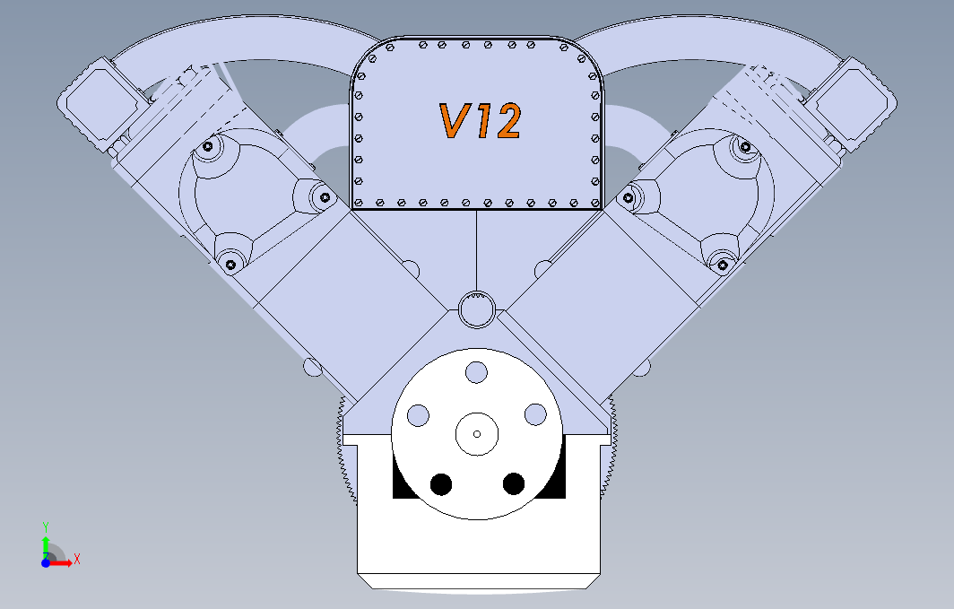 【526】V12发动机SW设计