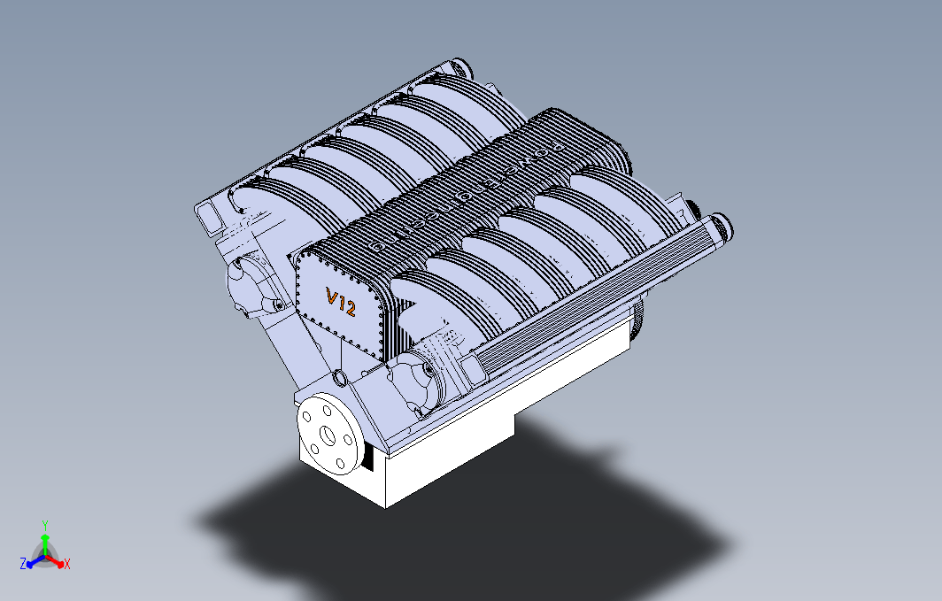 【526】V12发动机SW设计