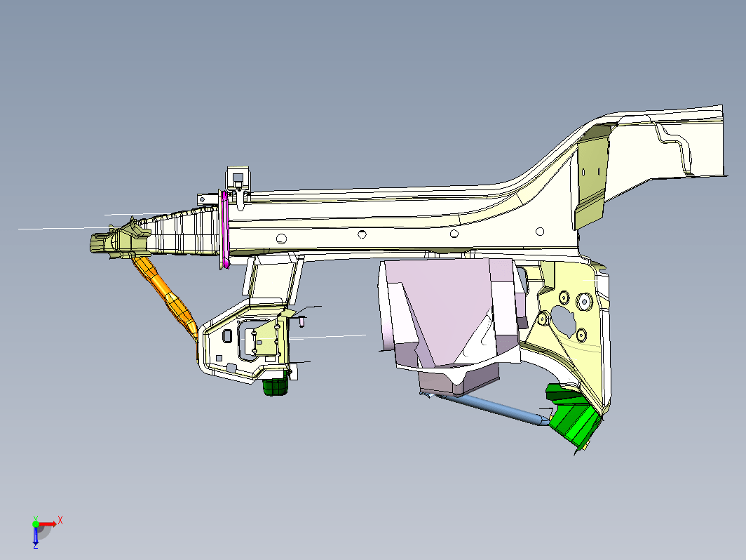 宝马X5白车身模型