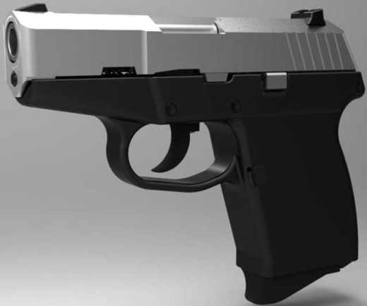 1677Kel-Tec P-11袖珍手枪PROE设计缩略图