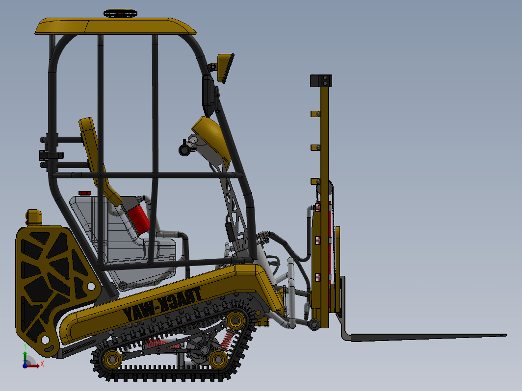 全地形赛格威三角履带叉车 Track-way V3 Forklift