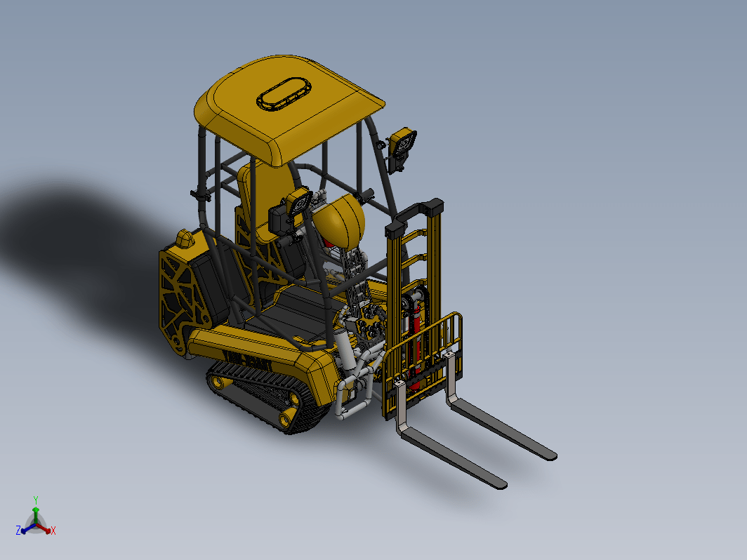 全地形赛格威三角履带叉车 Track-way V3 Forklift