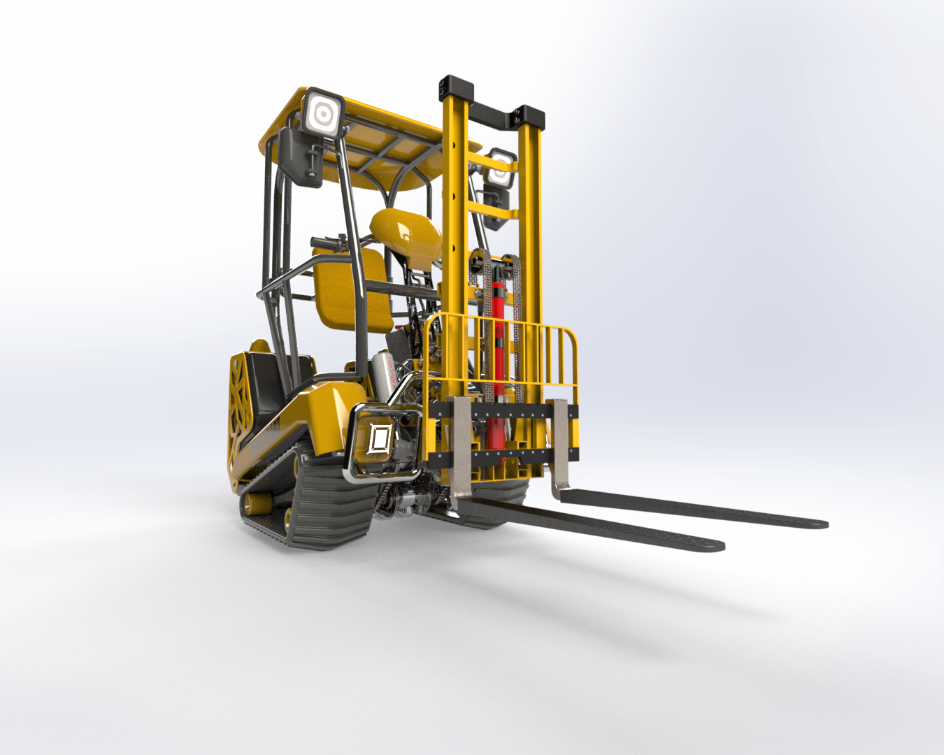 全地形赛格威三角履带叉车 Track-way V3 Forklift