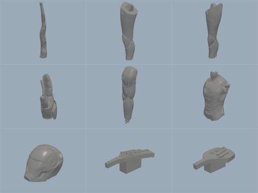 钢铁侠 Ironman 高精度3D打印模型