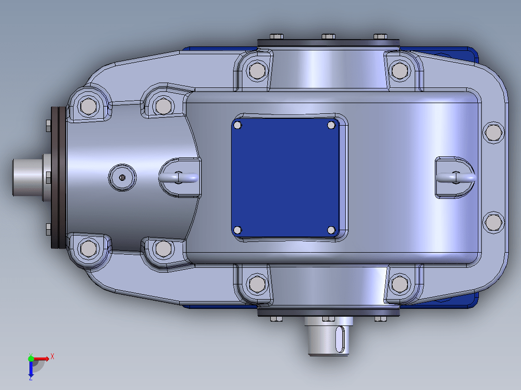 solidworks圆锥齿轮减速器模型