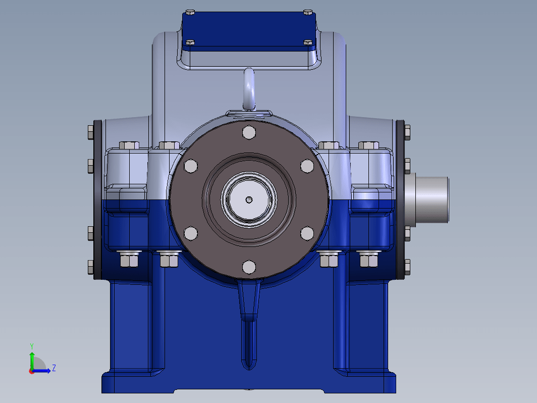 solidworks圆锥齿轮减速器模型