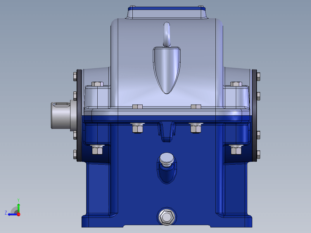 solidworks圆锥齿轮减速器模型