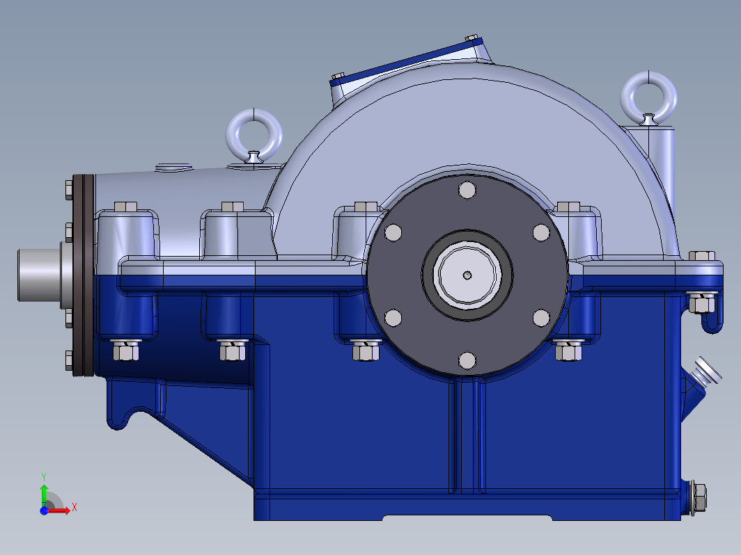 solidworks圆锥齿轮减速器模型