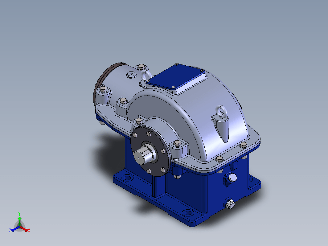 solidworks圆锥齿轮减速器模型