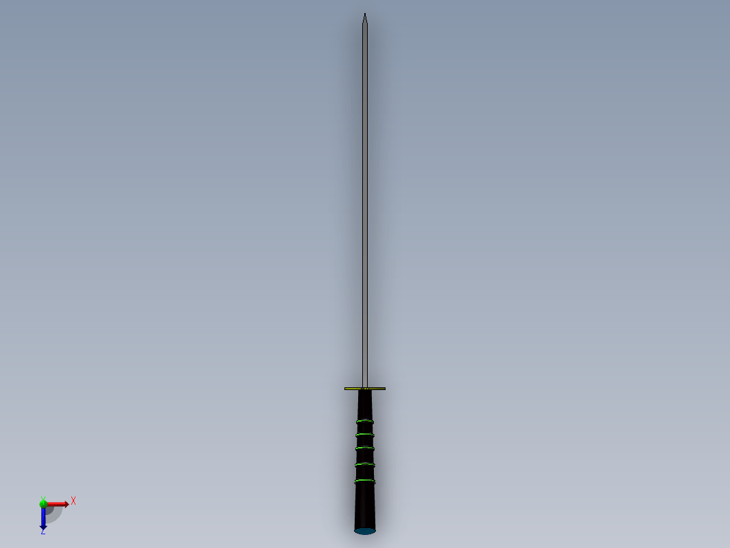 武士刀设计模型图纸