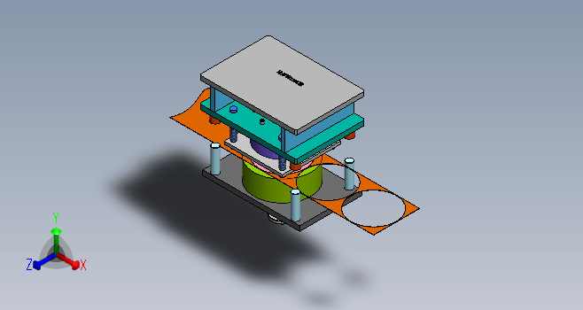 端盖落料成型复合模具