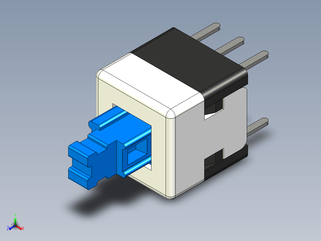 按钮开关 8x8 6pin 带锁