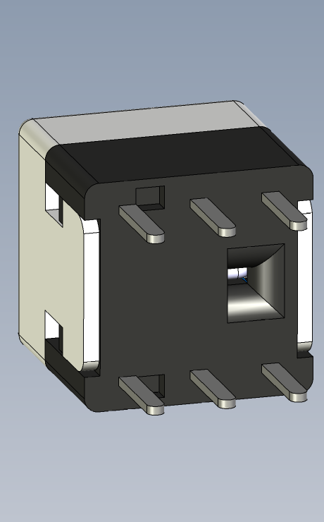 按钮开关 8x8 6pin 带锁