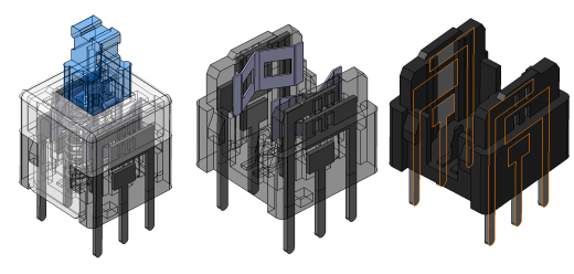 按钮开关 8x8 6pin 带锁缩略图