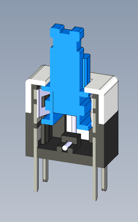 按钮开关 8x8 6pin 带锁