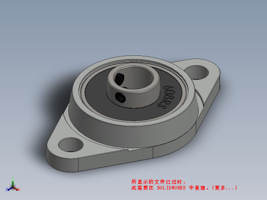 KFL08 8mm 锌铝合金法兰座轴承
