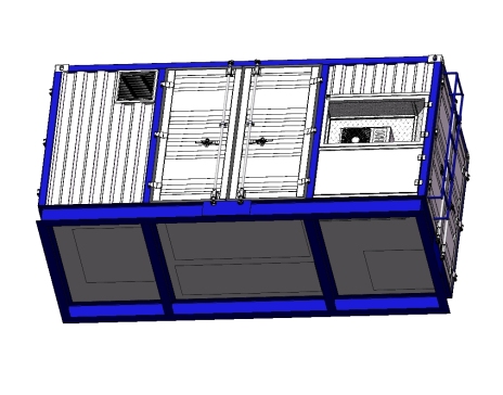 集装箱式可移动箱变（预制舱）三维SW2014带参