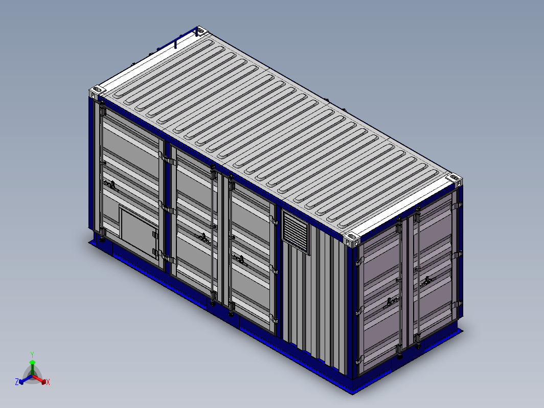 集装箱式可移动箱变（预制舱）三维SW2014带参
