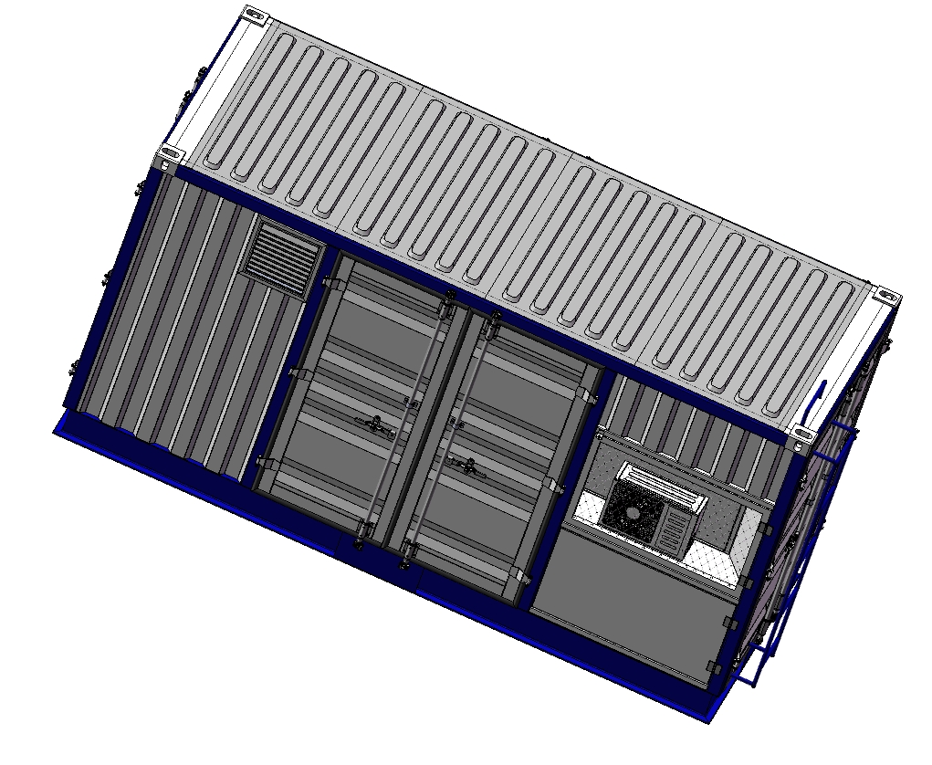 集装箱式可移动箱变（预制舱）三维SW2014带参