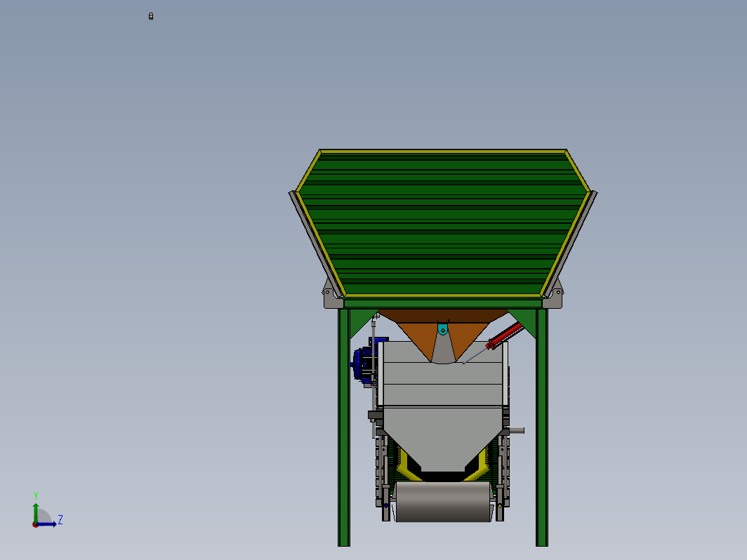 骨料储存输送线 aggregate-storage