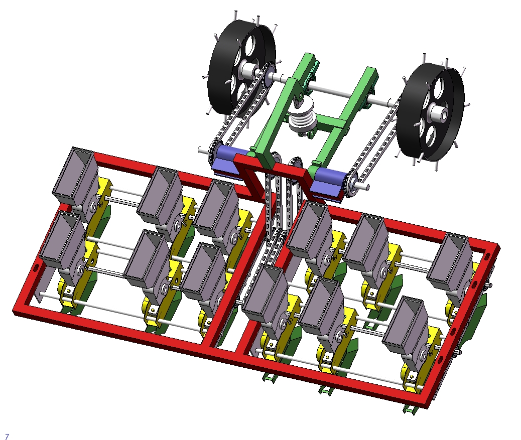 基于Solidworks花生播种机的三维结构设计三维SW2014带参