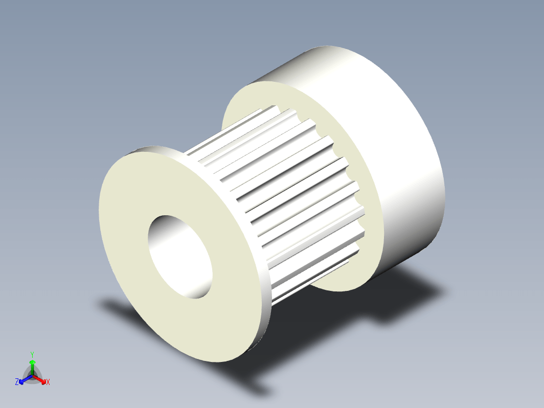 GT2 10mm 20齿皮带轮--stp