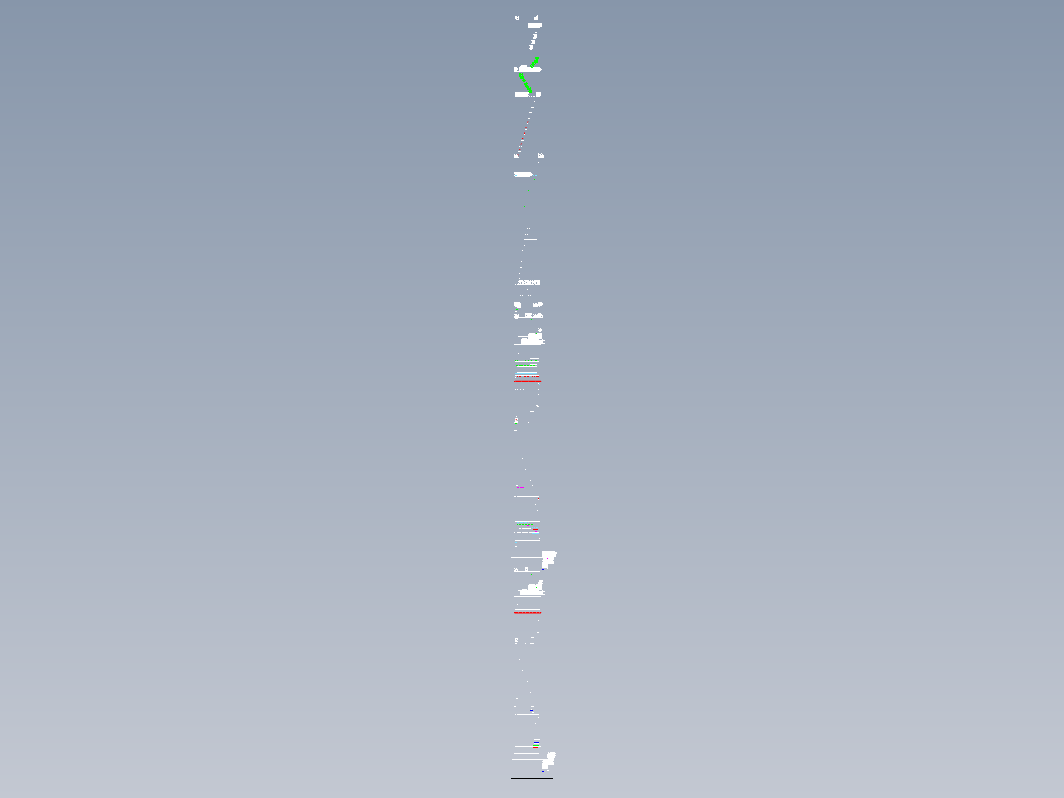 18m煤气斜底炉炉体总图