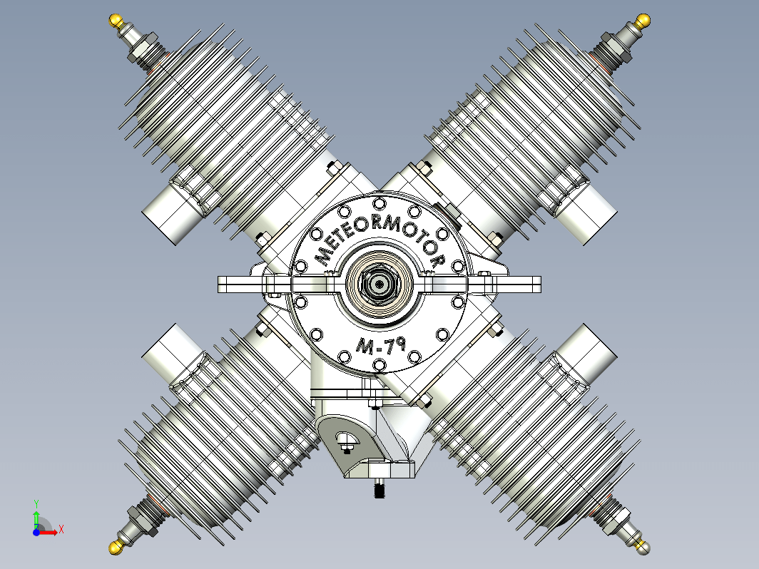 四缸发动机 Irwin Meteomotor M-79