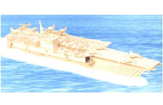 Aircraft caryer简易航空母舰拼装模型激光切割图纸