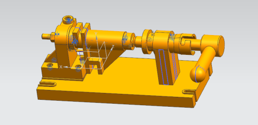 CA6140车床拨叉二维三维图纸三维UG12.0带参+CAD+说明书缩略图
