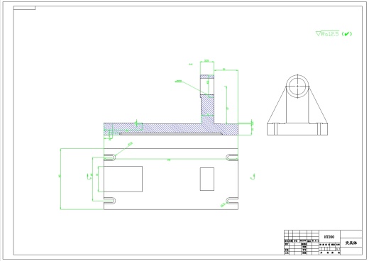CA6140车床拨叉二维三维图纸三维UG12.0带参+CAD+说明书缩略图