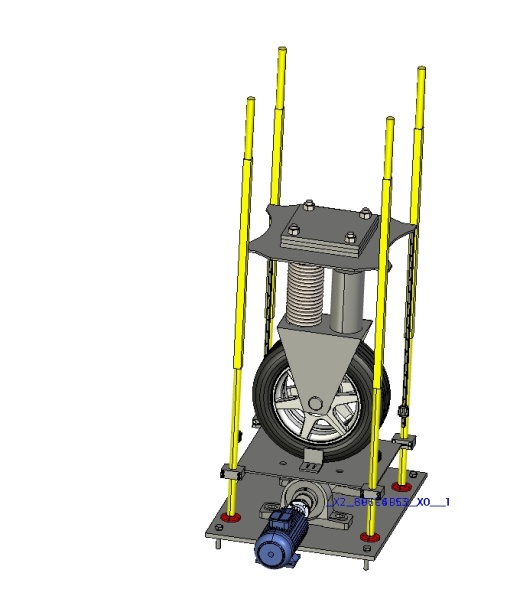 悬架试验台三维Creo2.0带参+CAD+说明书